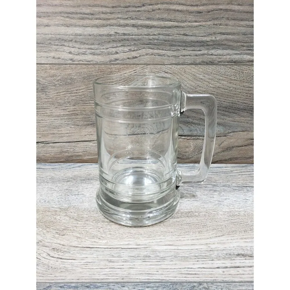 Just Bill Clear Glass Beer Stein Mug